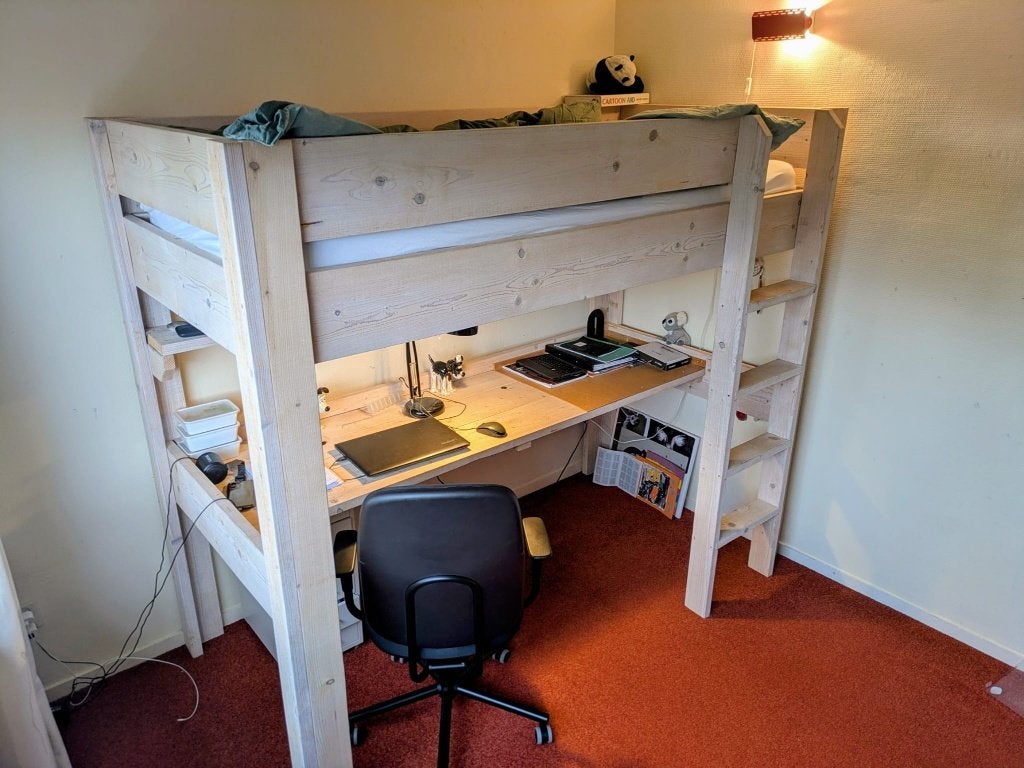 Hoogslaper van steigerhout, Ophalen, Gebruikt, Hoogslaper