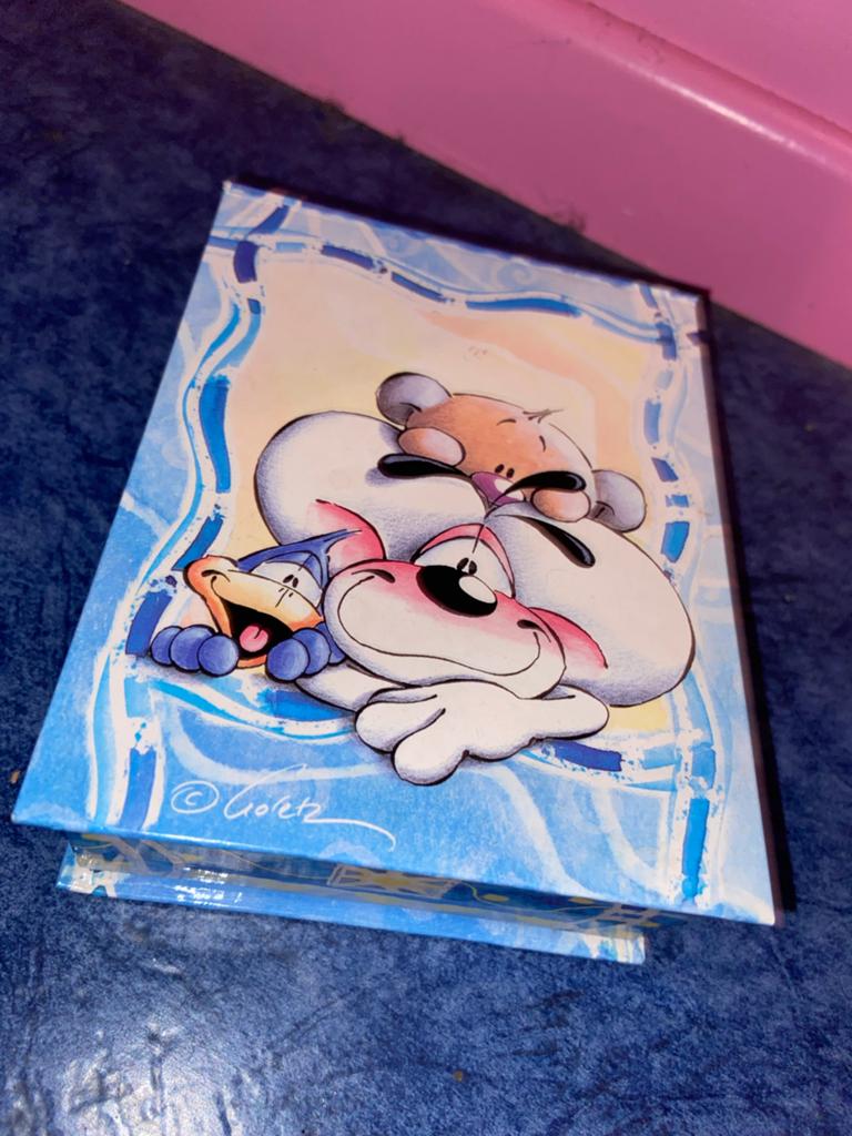 Diddle doosje met spiegel - Diddl en vriendjes, Verzamelen, Diddl, Ophalen of Verzenden, Verschillende figuren, Zo goed als nieuw