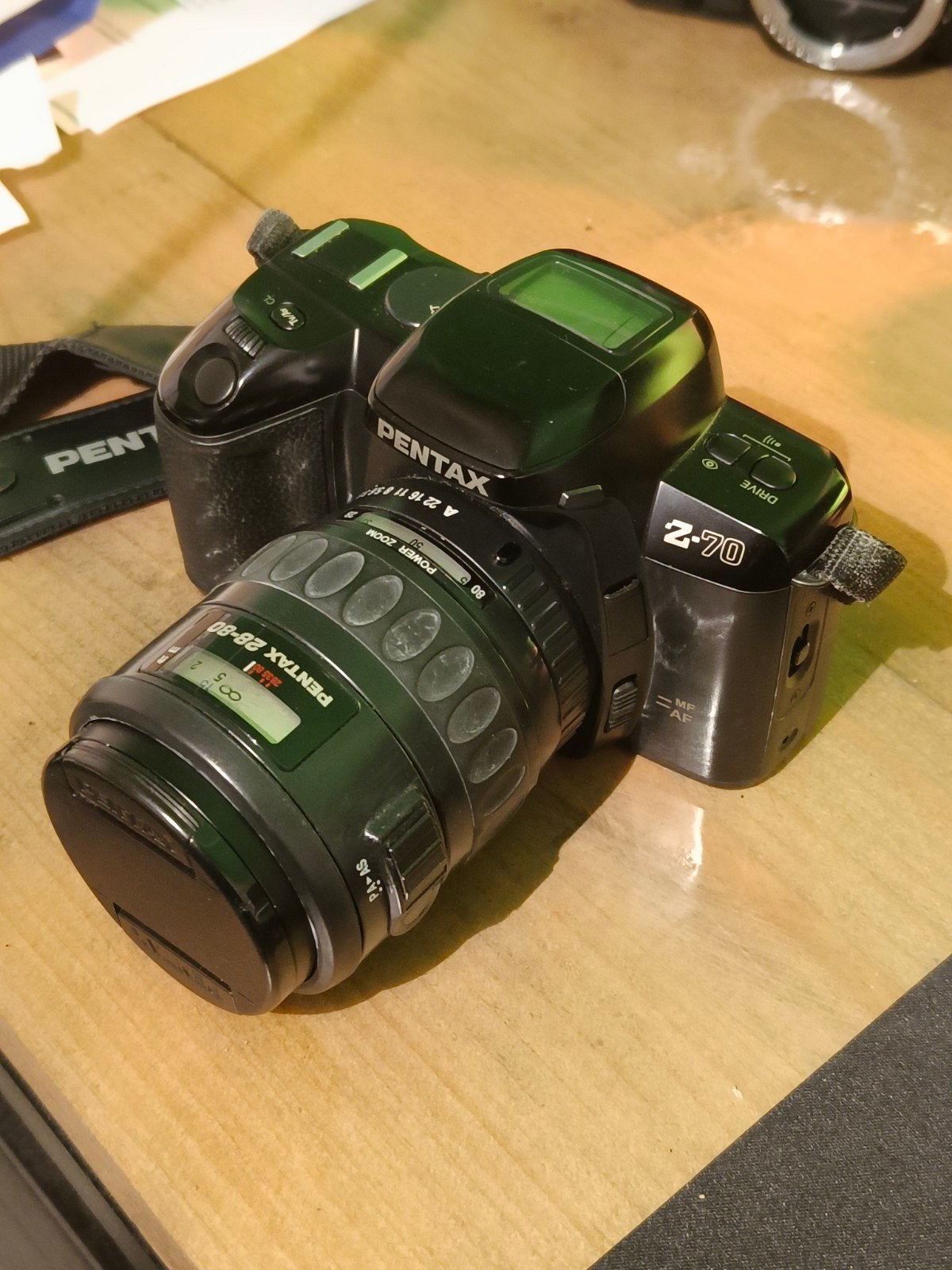 Pentax Z-70 met 28-80mm lens, Ophalen of Verzenden, Gebruikt, Spiegelreflex, Pentax