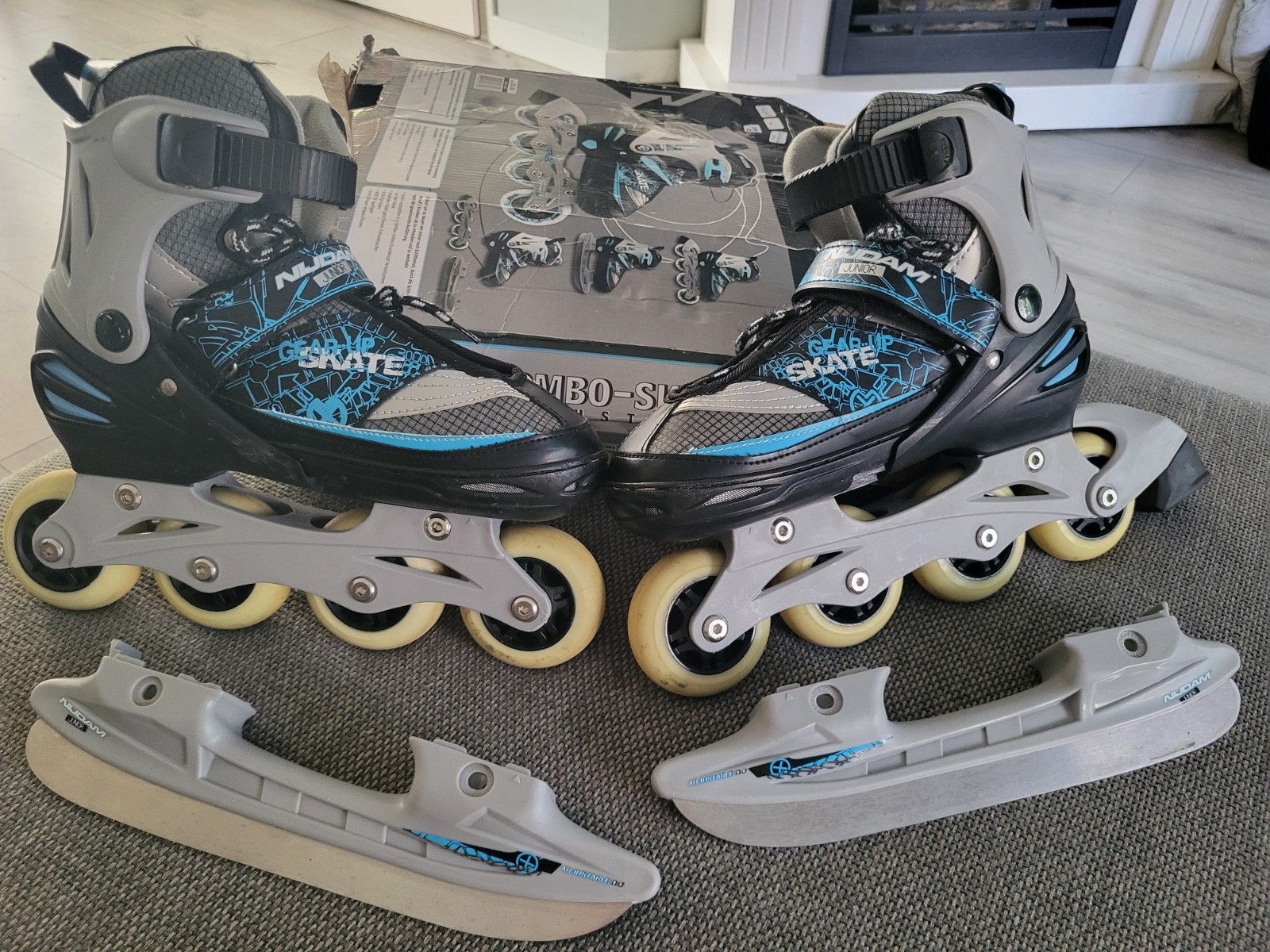 Verstelbare Combinatie Skates Maat 35-38 met Bescherming, Ophalen of Verzenden, Gebruikt