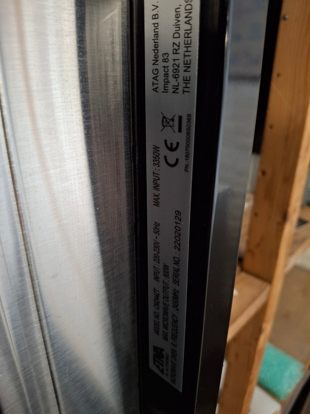 Etna CM244RVS Combi-oven - Zo goed als nieuw, 45 tot 50 cm, Etna@info, Impact 83, NL-6921 RZ Duiven, THE NETHERLANDS, Ophalen of Verzenden