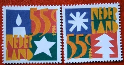 Nederland 1994 - nvph 1628-1629 - Kerstzegels, Postzegels en Munten, Ophalen of Verzenden, Na 1940, Postfris