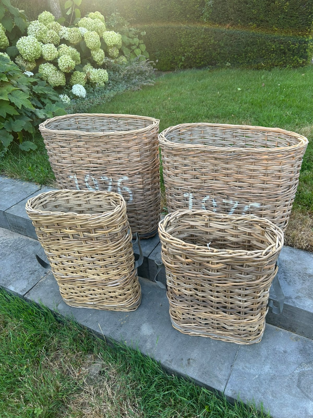 4 manden nieuw., Huis en Inrichting, Ophalen, Mand, Nieuw, Riet