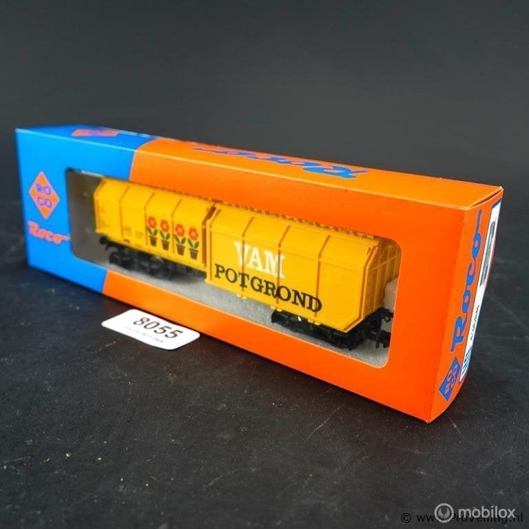 Online Veiling: Roco vuilnis-/zelflosserwagon (type Takkl..., Gebruikt