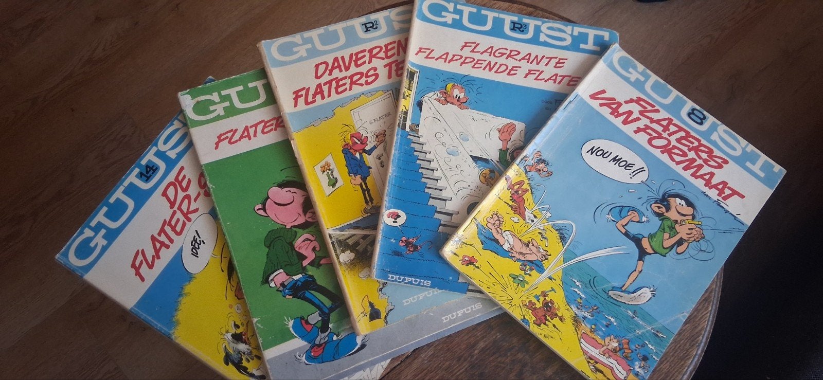 5 x Guust Flater, Ophalen of Verzenden, Gelezen