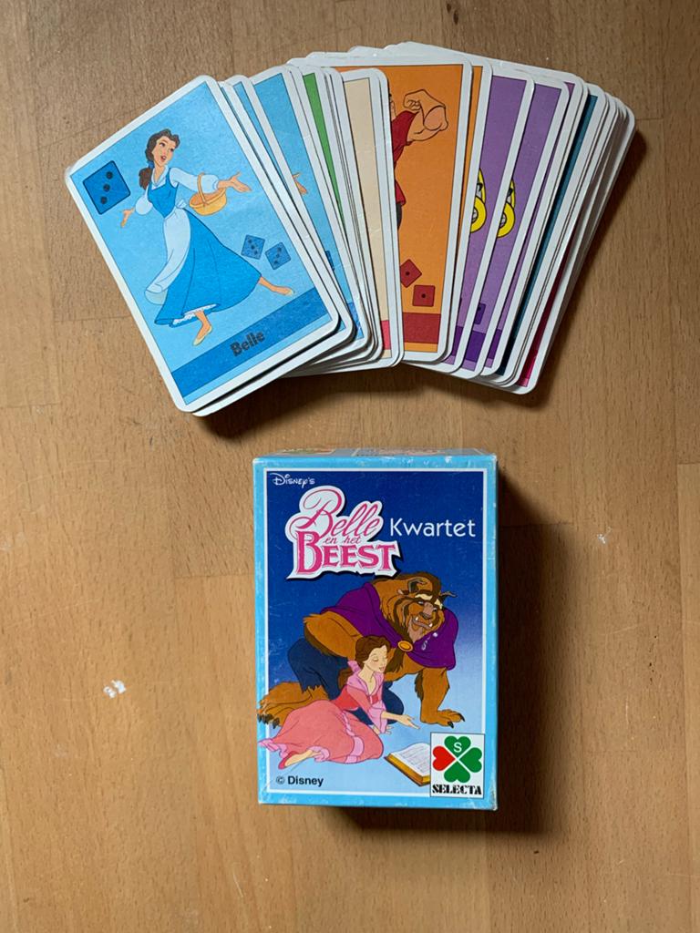 Disney Belle en het Beest Kwartetspel - Compleet, Ophalen of Verzenden, Gebruikt, Kwartet(ten)
