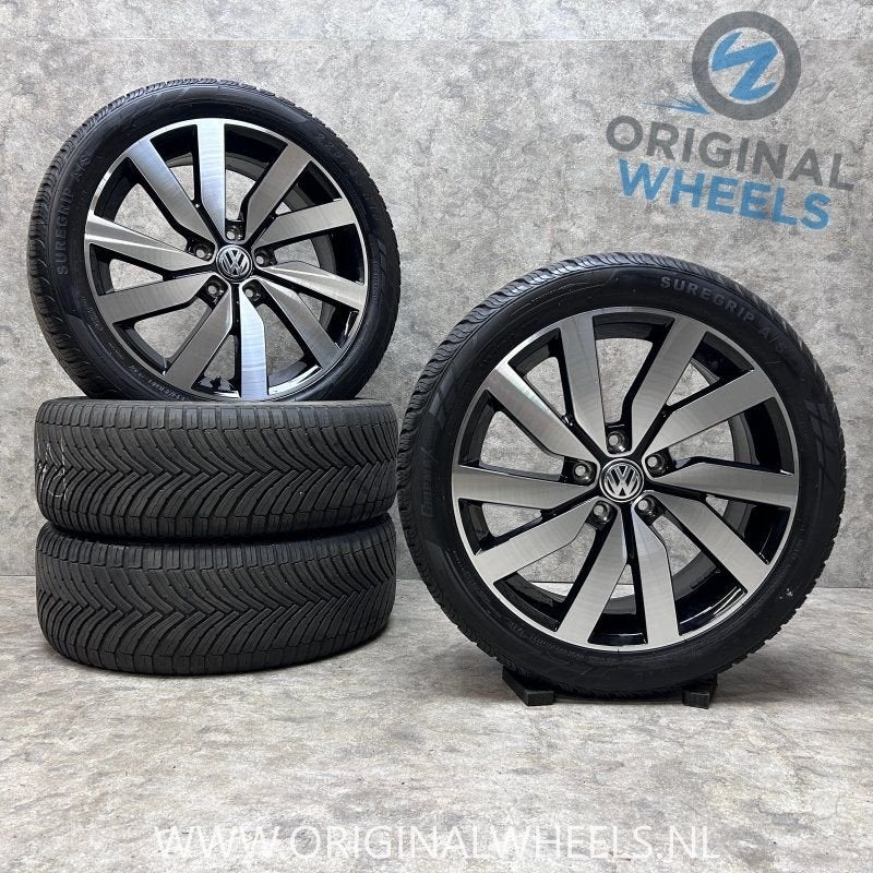18 inch Marseille velgen + all season banden  VW Touran, Auto-onderdelen, 18 inch, Gebruikt, -, -