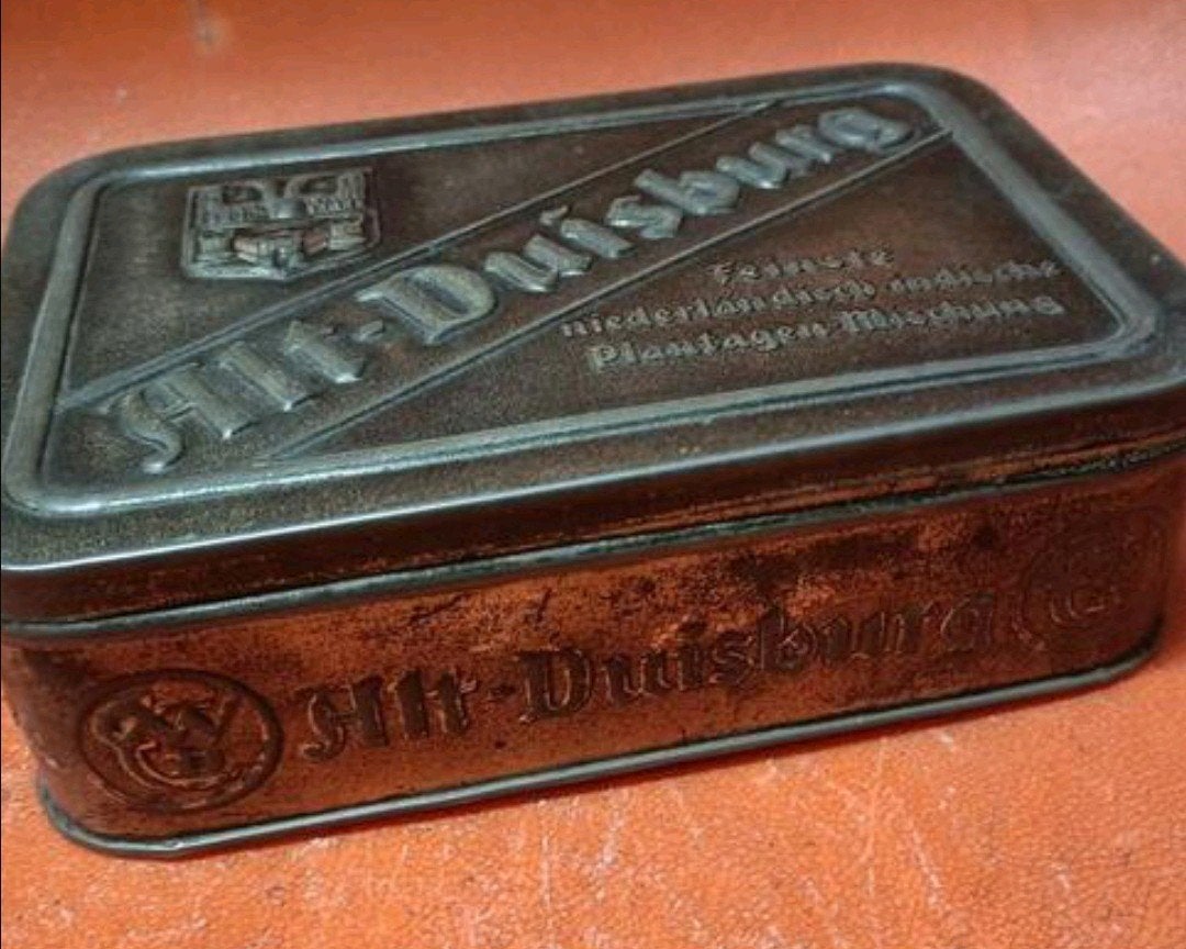 Vintage Alt-Duisburg tabaksblik, Verzamelen, Blikken, Ophalen of Verzenden