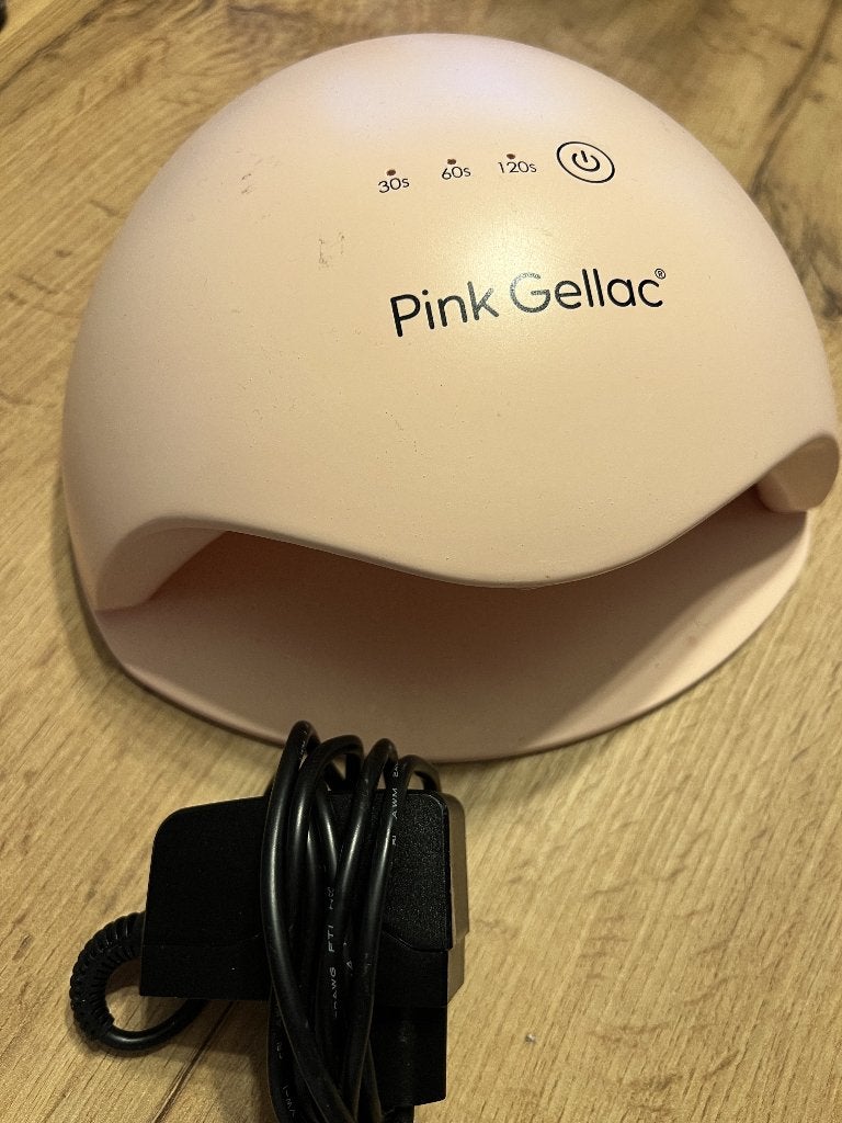 Complete Set Pink Gellac met kleurtjes, Ophalen, Overige kleuren, Zo goed als nieuw, Handen en Nagels