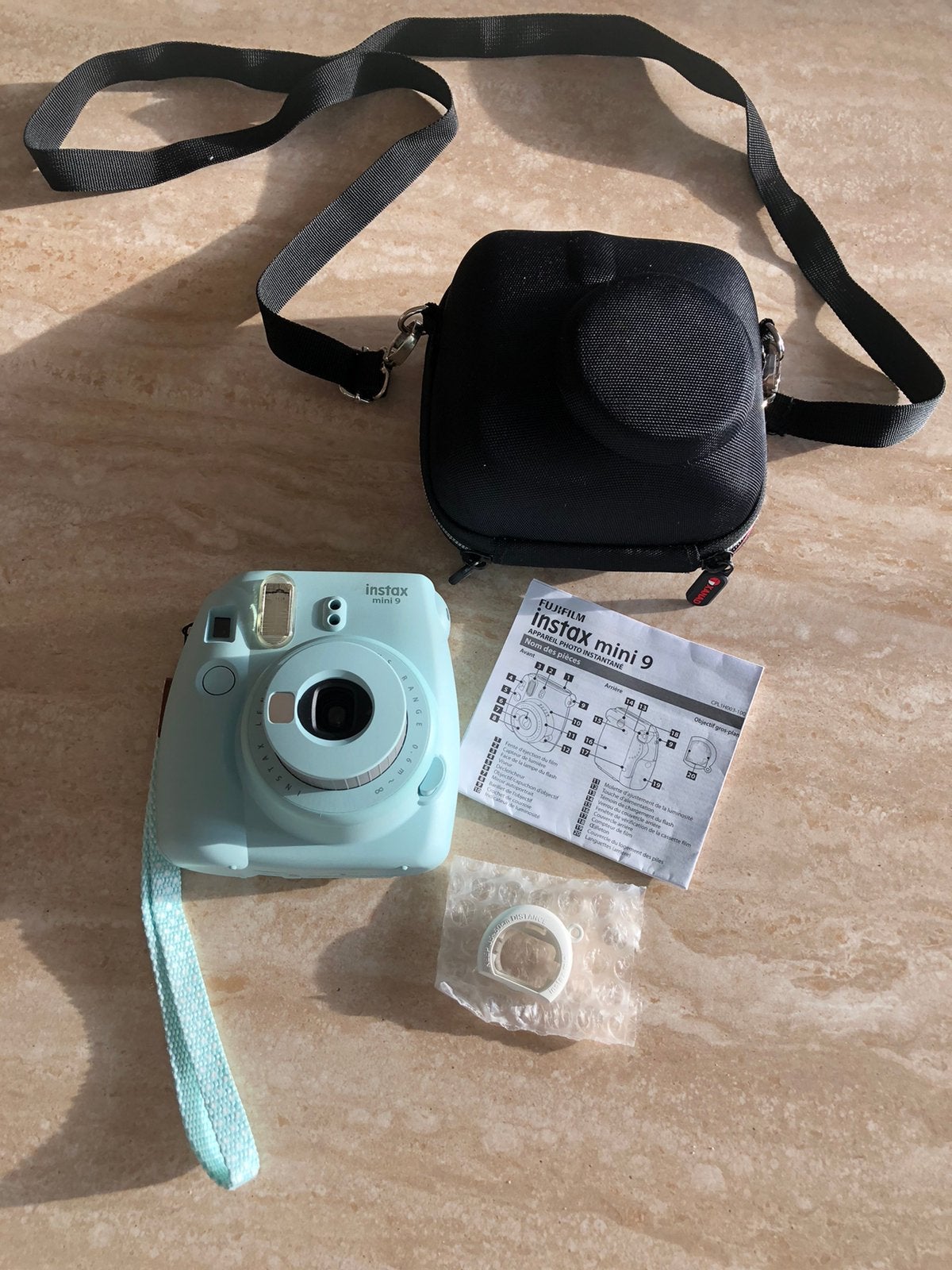 Fujifilm Instax Mini 9 Instant Camera - Pastelblauw, Compact, Ophalen of Verzenden, Zo goed als nieuw, Fuji