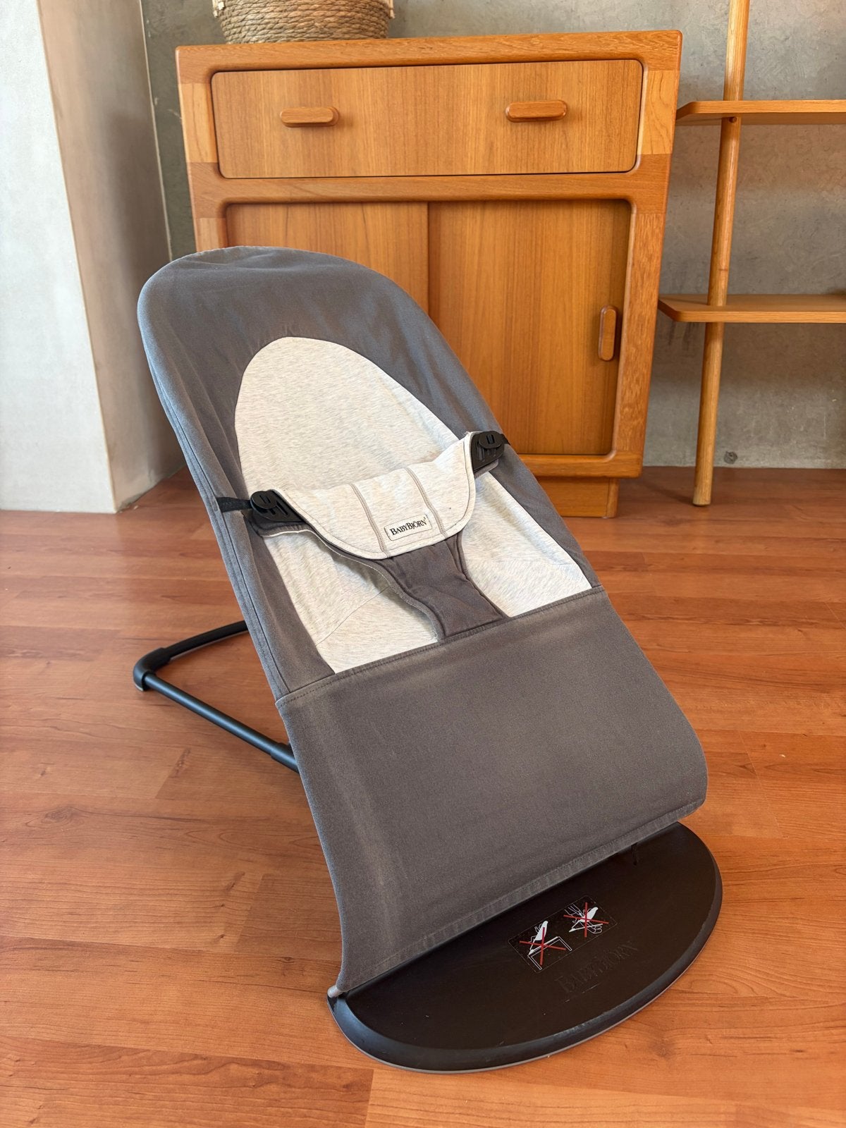 BabyBjörn Wipstoel Bliss Antraciet - Ergonomisch en Verstelb, Kinderen en Baby's, Wipstoeltjes, Gebruikt, Wipstoel, Met gordel(s) of riempje(s)