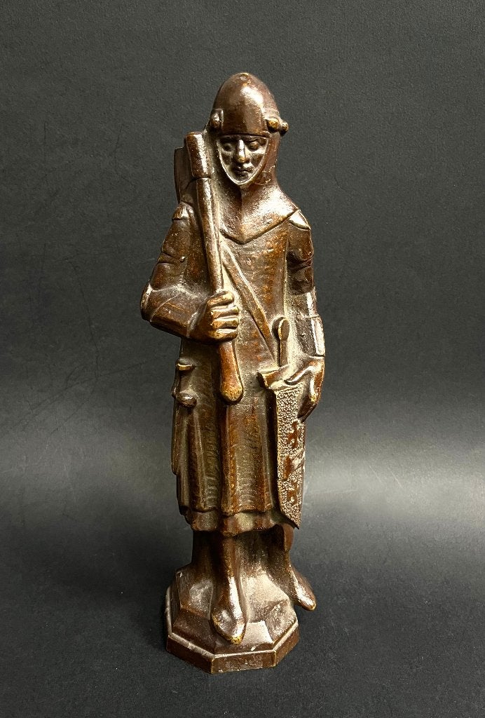 Brons Torenwachter Middeleeuwen Bronze Medieval Knight, Ophalen of Verzenden