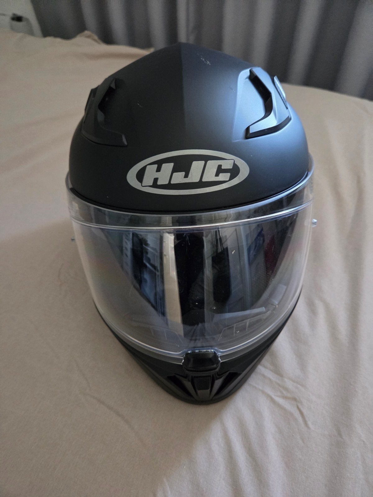 HJC Integraalhelm - Maat S - Mat Zwart, Motoren, Kleding | Motorhelmen, Ophalen, HJC, Kinderen, Nieuw zonder kaartje
