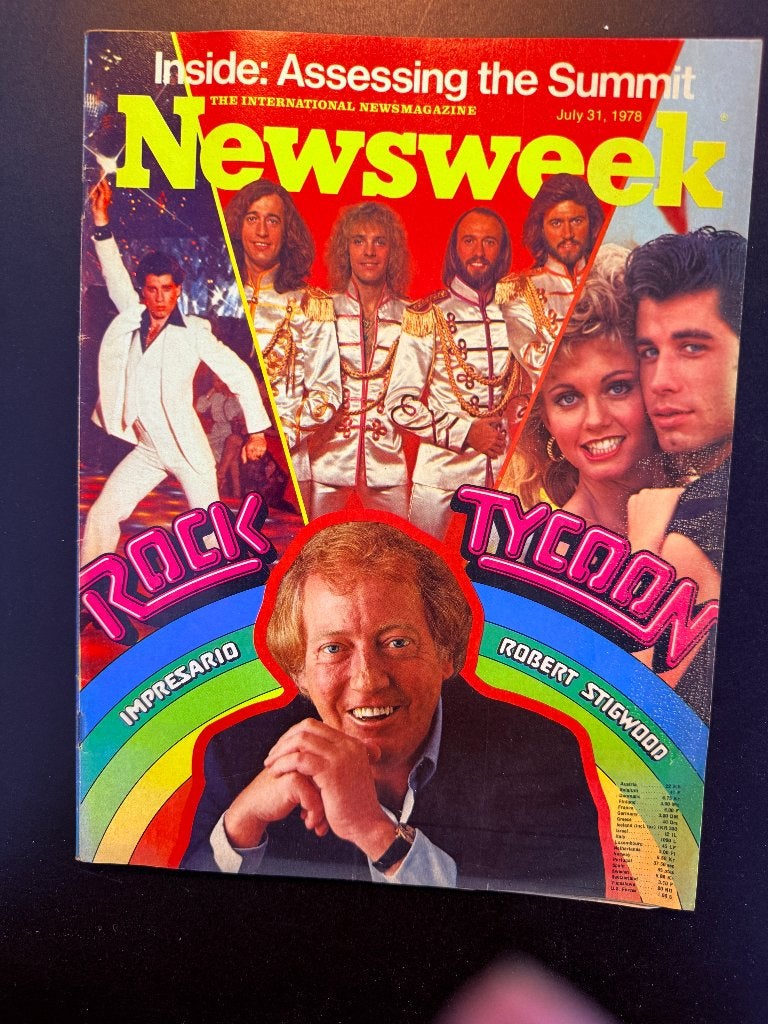 Newsweek van 31 juli 1978, Robert Stigwood, Boeken, Ophalen of Verzenden, Gelezen, Muziek, Film of Tv