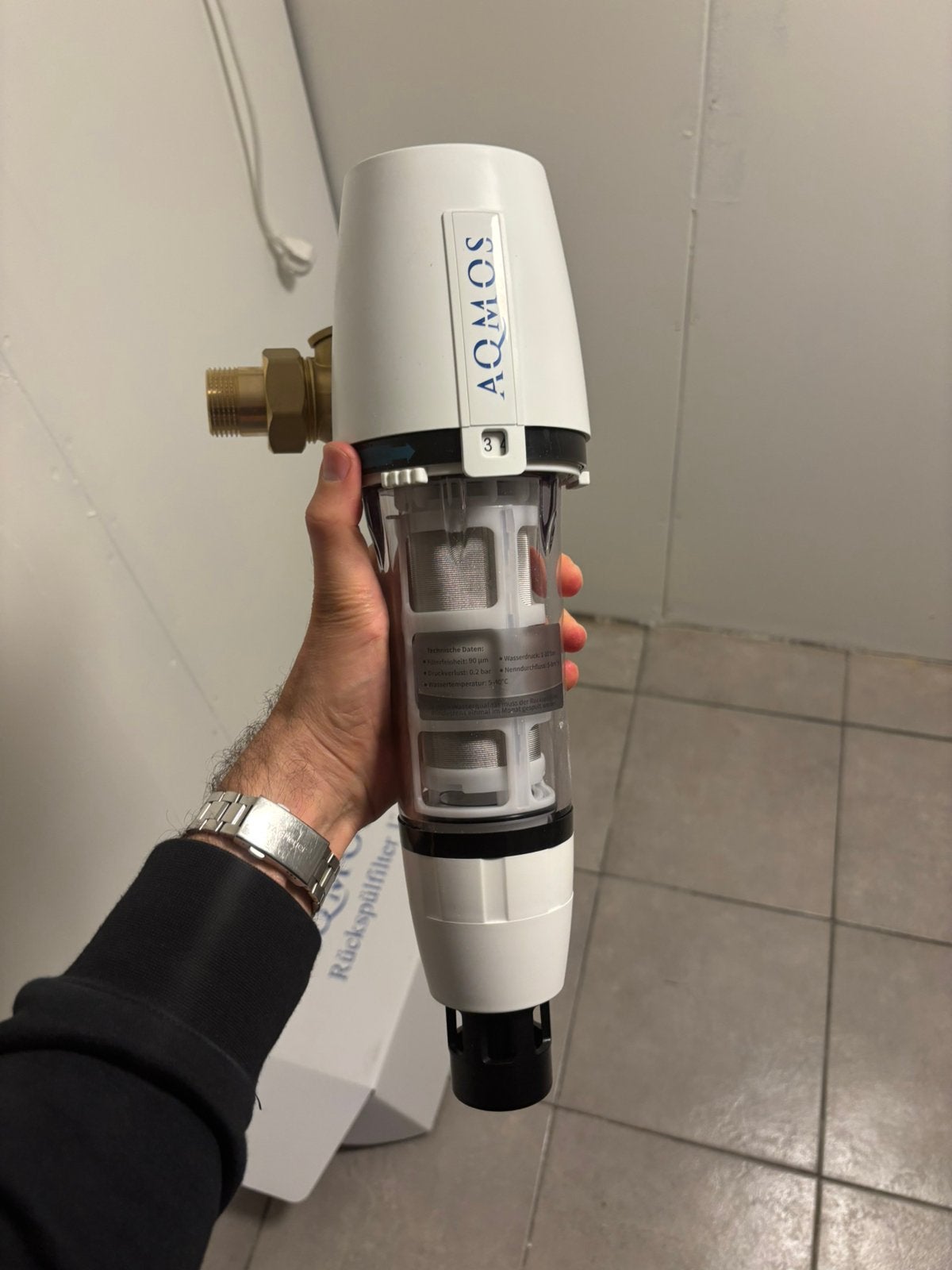 Aqmos waterfilter, Ophalen of Verzenden, Zo goed als nieuw, Minder dan 60 cm, Radiator