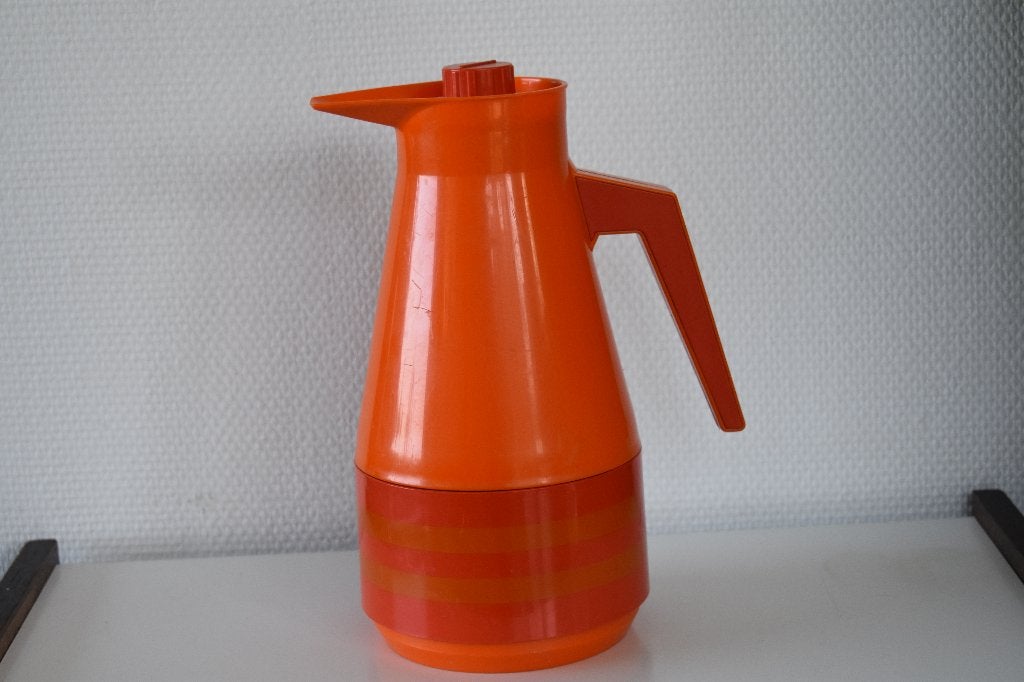 Thermoskan oranje jr 60 - 70 retro Zweeds design June Mepal, Ophalen of Verzenden, Gebruikt, Oranje