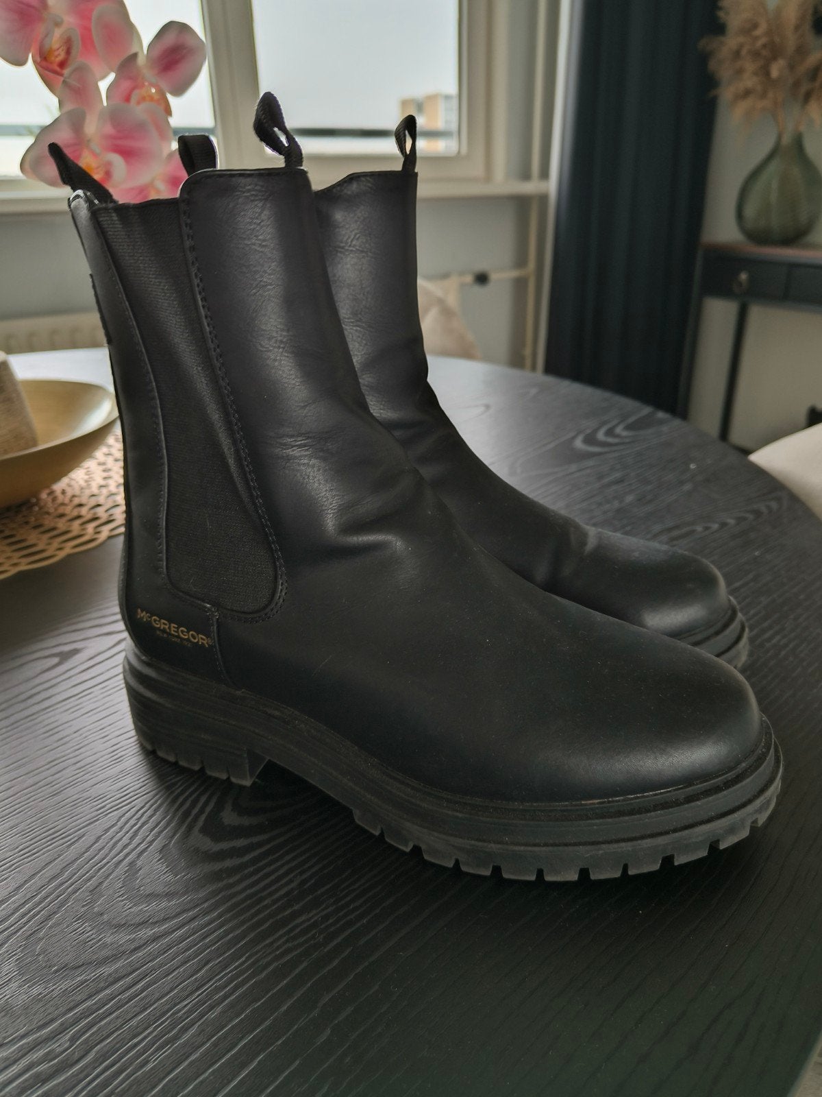 McGregor Chelsea boots Zwarte Leren Enkellaarzen Maat 39, Kleding | Dames, McGregor, Zwart, Lage of Enkellaarzen, Ophalen of Verzenden