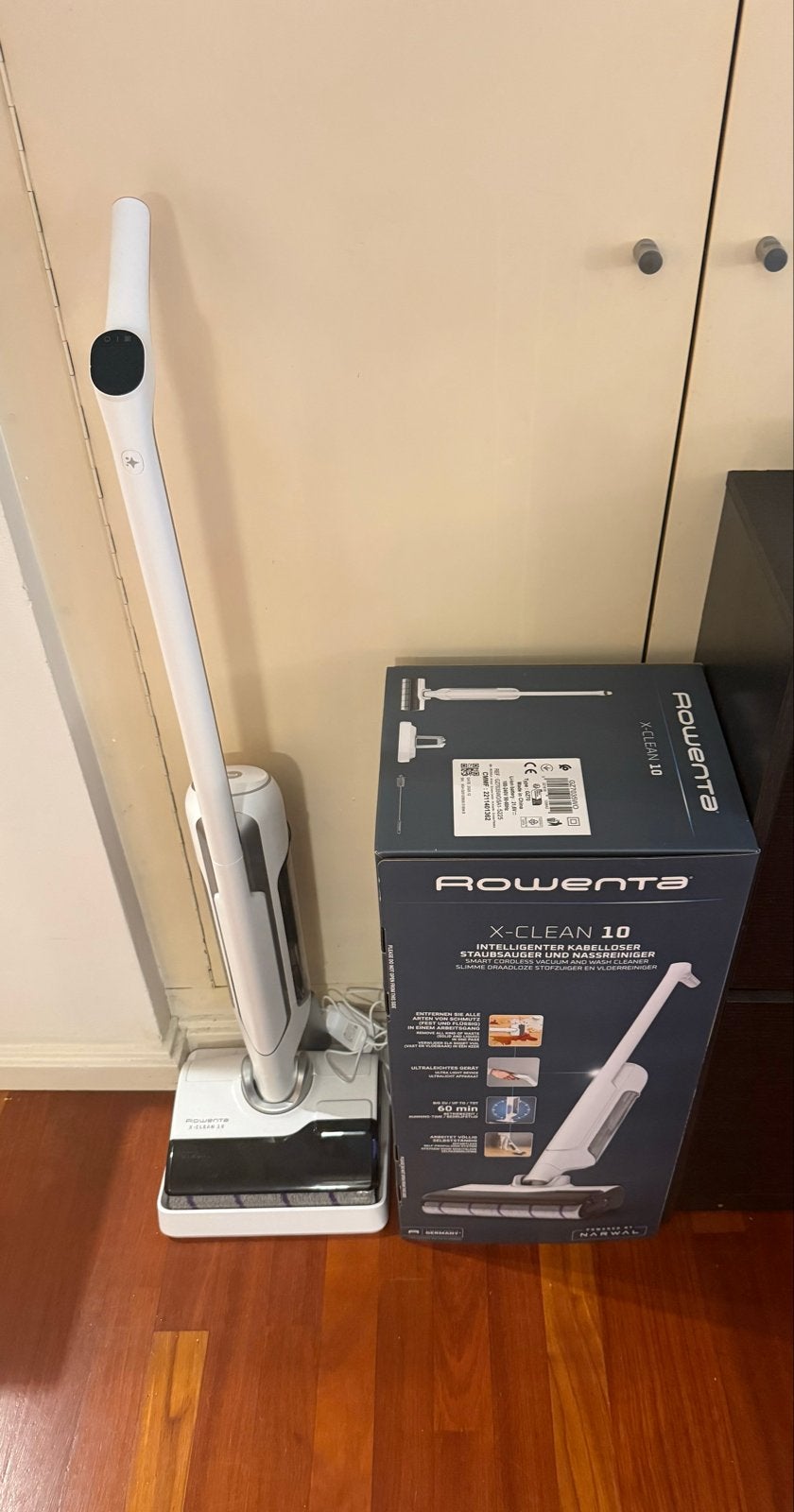 Rowenta X-Clean 10 Steelstofzuiger (1x gebruikt), Draadloos, Zo goed als nieuw, Reservoir, Steelstofzuiger