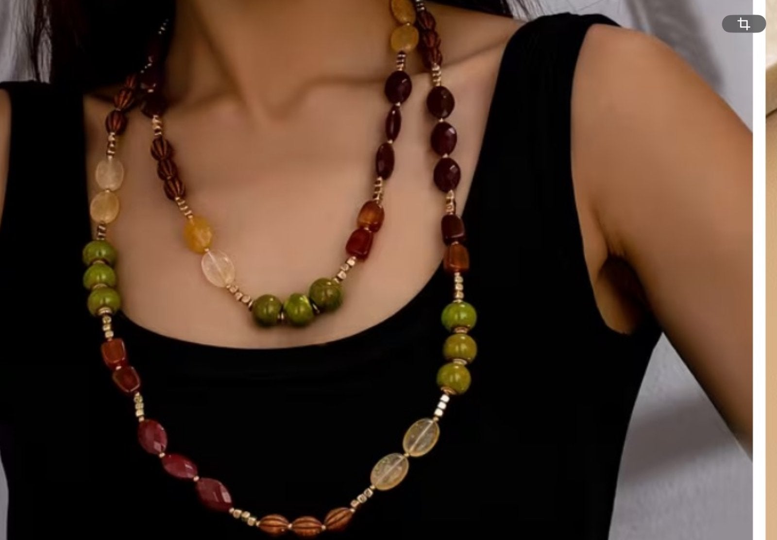 Mooi vintage ketting collier , Bijenkorf 1995, Sieraden, Tassen en Uiterlijk, Overige materialen, Verstelbaar, Overige kleuren