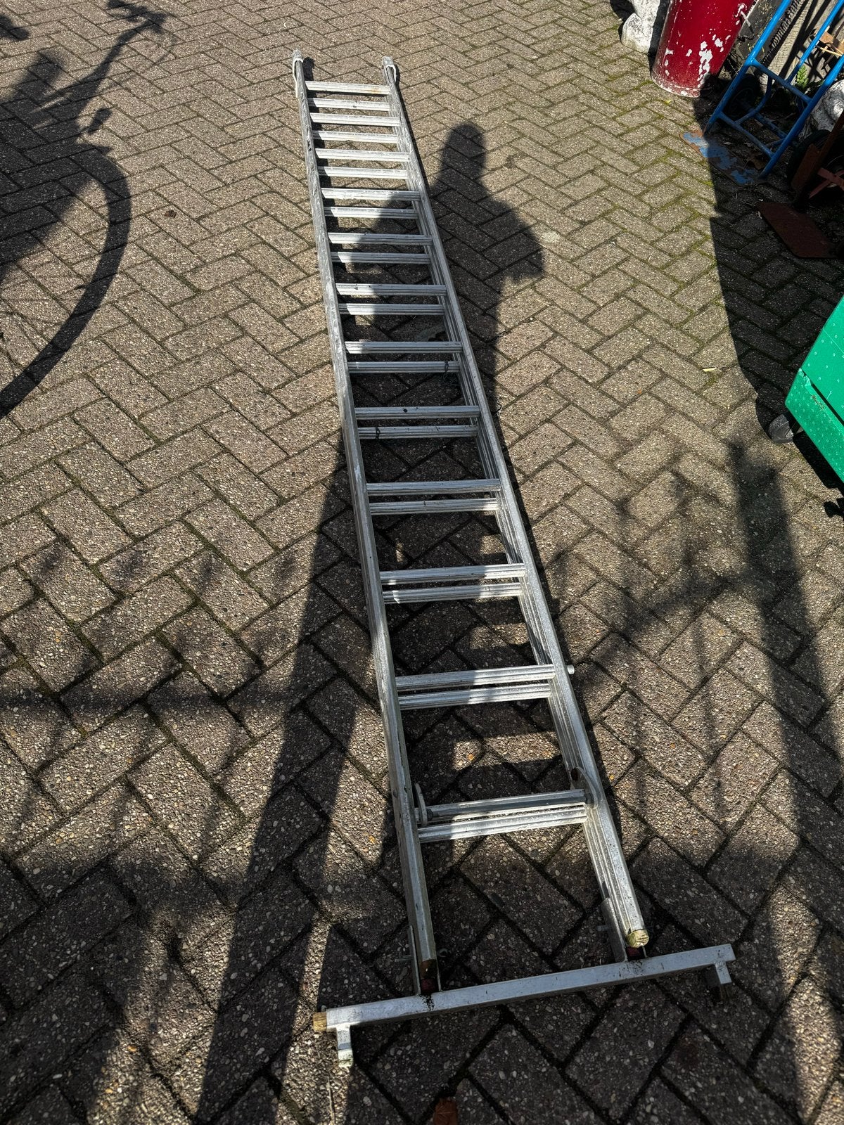 Aluminium Ladder 2x330, 24 treden, Ophalen, Gebruikt, Altrex, Ladder