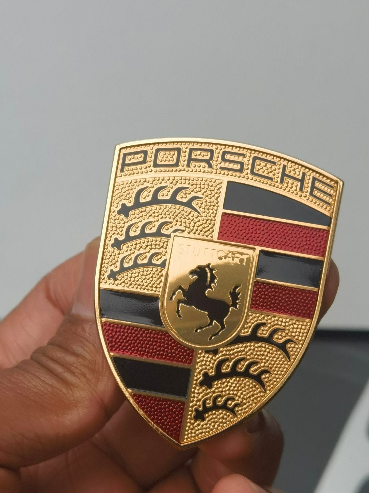 Origineel porsche embleem voor op de motorkap / GERMANY, Ophalen