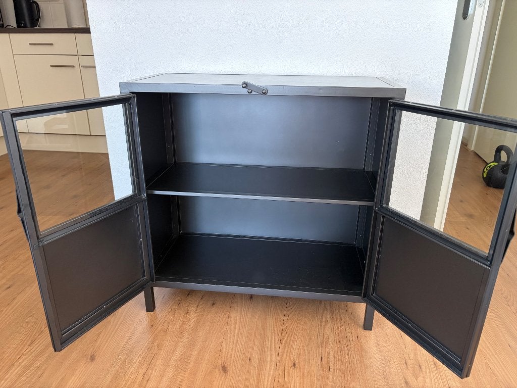 Kastje zwart - metaal, Ophalen, Gebruikt, 50 tot 100 cm, Minder dan 100 cm