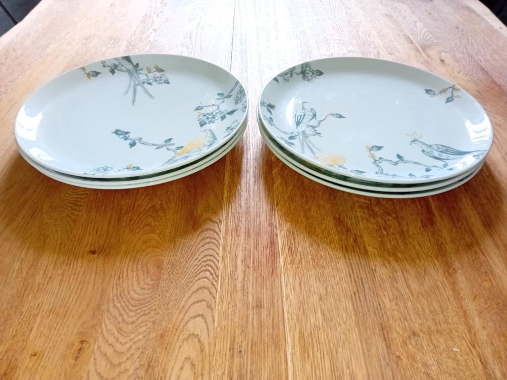 6x Dinerborden vivo villeroy boch peacock pauw, Huis en Inrichting, Keuken | Servies, Keramiek, Ophalen of Verzenden, Zo goed als nieuw