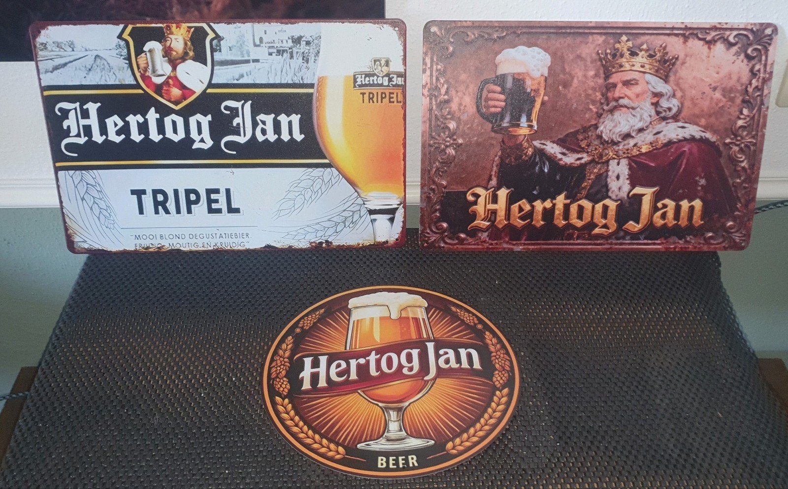 3 hertog Jan wandborden, Ophalen of Verzenden, Nieuw, Reclamebord, Plaat of Schild, Hertog Jan