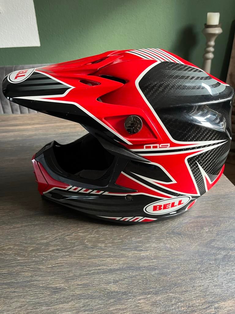 Bell Moto-9 Crosshelm - Maat M (57-58cm), Motoren, Kleding | Motorhelmen, Ophalen, Tweedehands, M, Offroadhelm