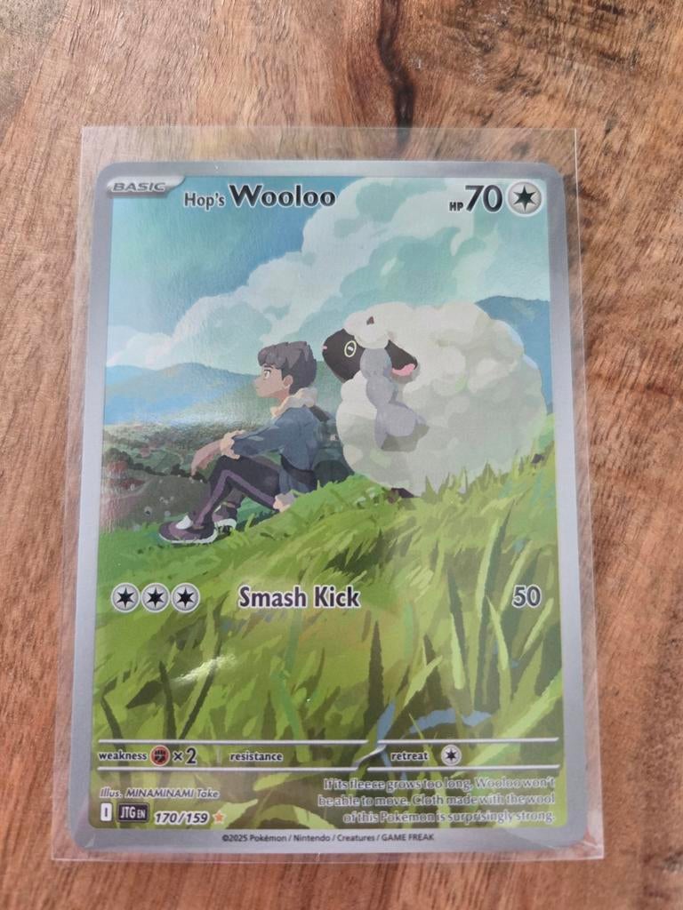 Hop's Wooloo 170/159 Full Art Pokémon Kaart jtg, Ophalen of Verzenden, Zo goed als nieuw, Losse kaart