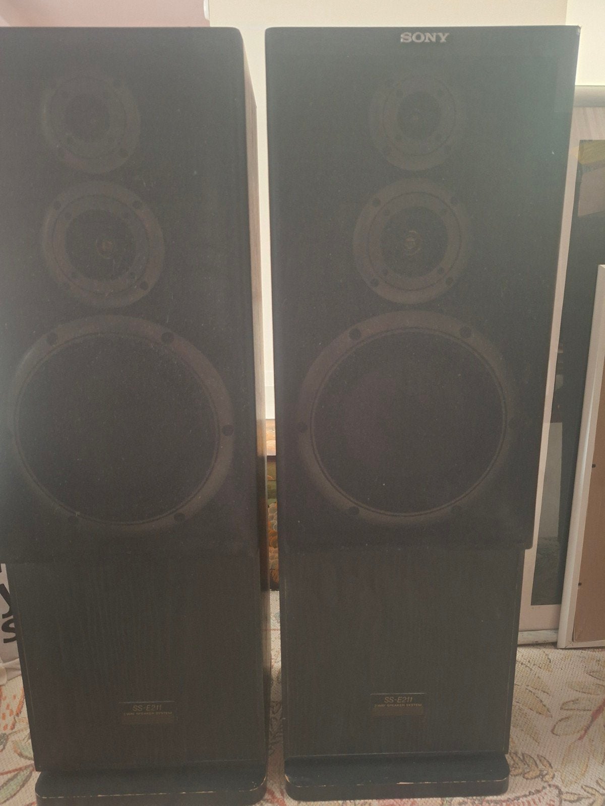 Vintage Sony SS-E211 luidsprekerset – Made in Belgium, Ophalen, Gebruikt, Speakerset, 60 tot 120 watt