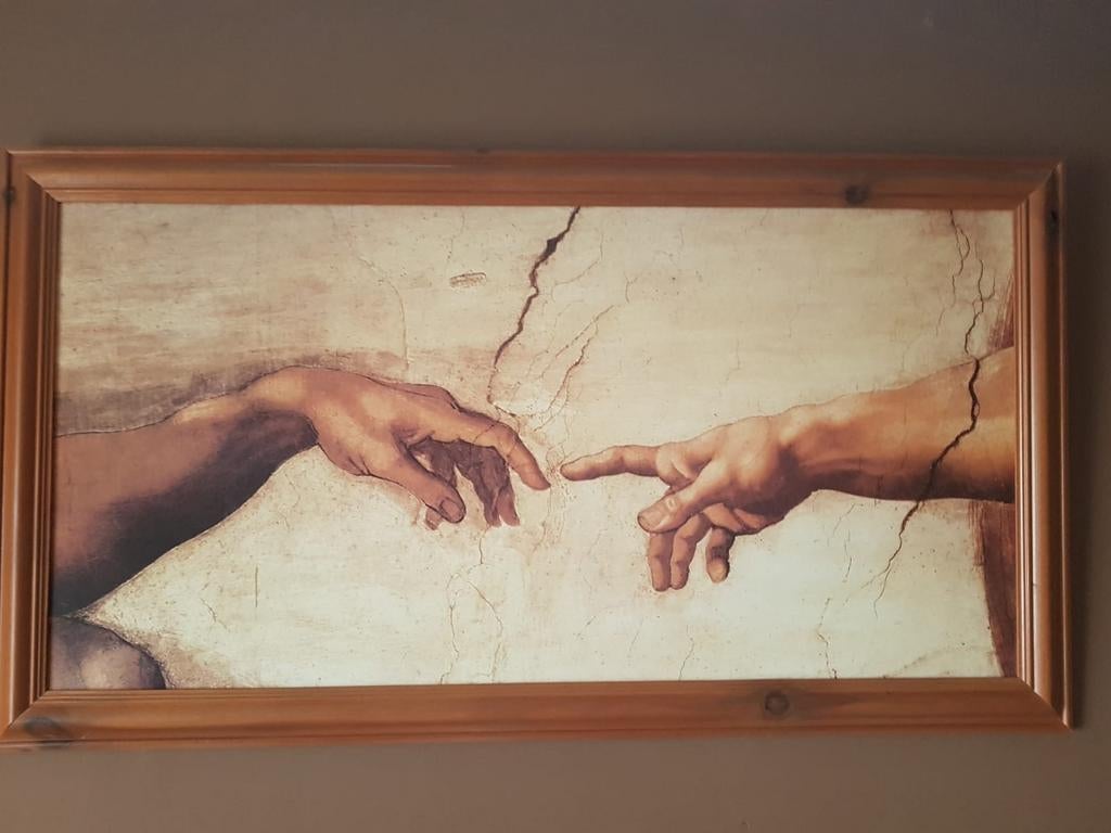 Reproductie: De Schepping van Adam - Michelangelo, Ophalen