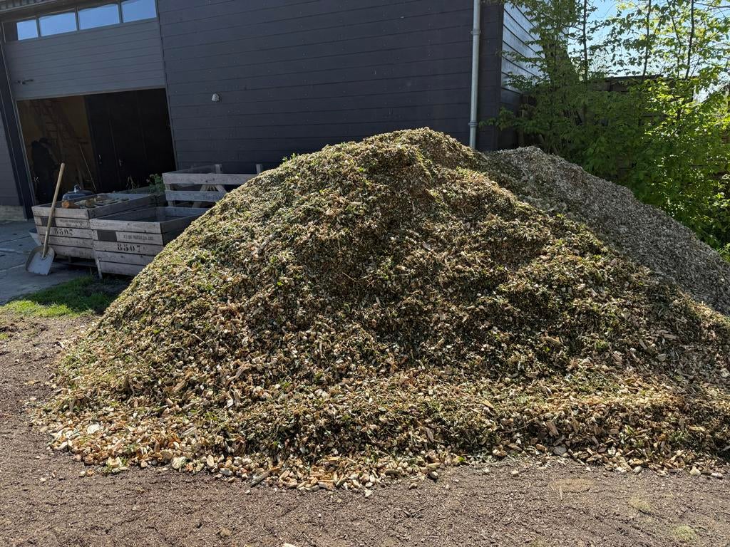 Houtsnippers van wilgen, Tuin en Terras, Haardhout, 6 m³ of meer, Ophalen
