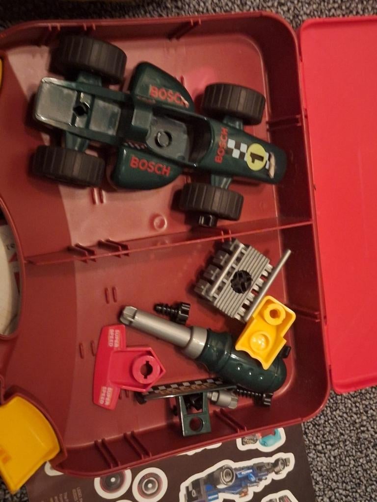 Bosch Formule 1 Raceauto Bouwset met Gereedschap & Stickers, Ophalen, Gebruikt, Overige merken