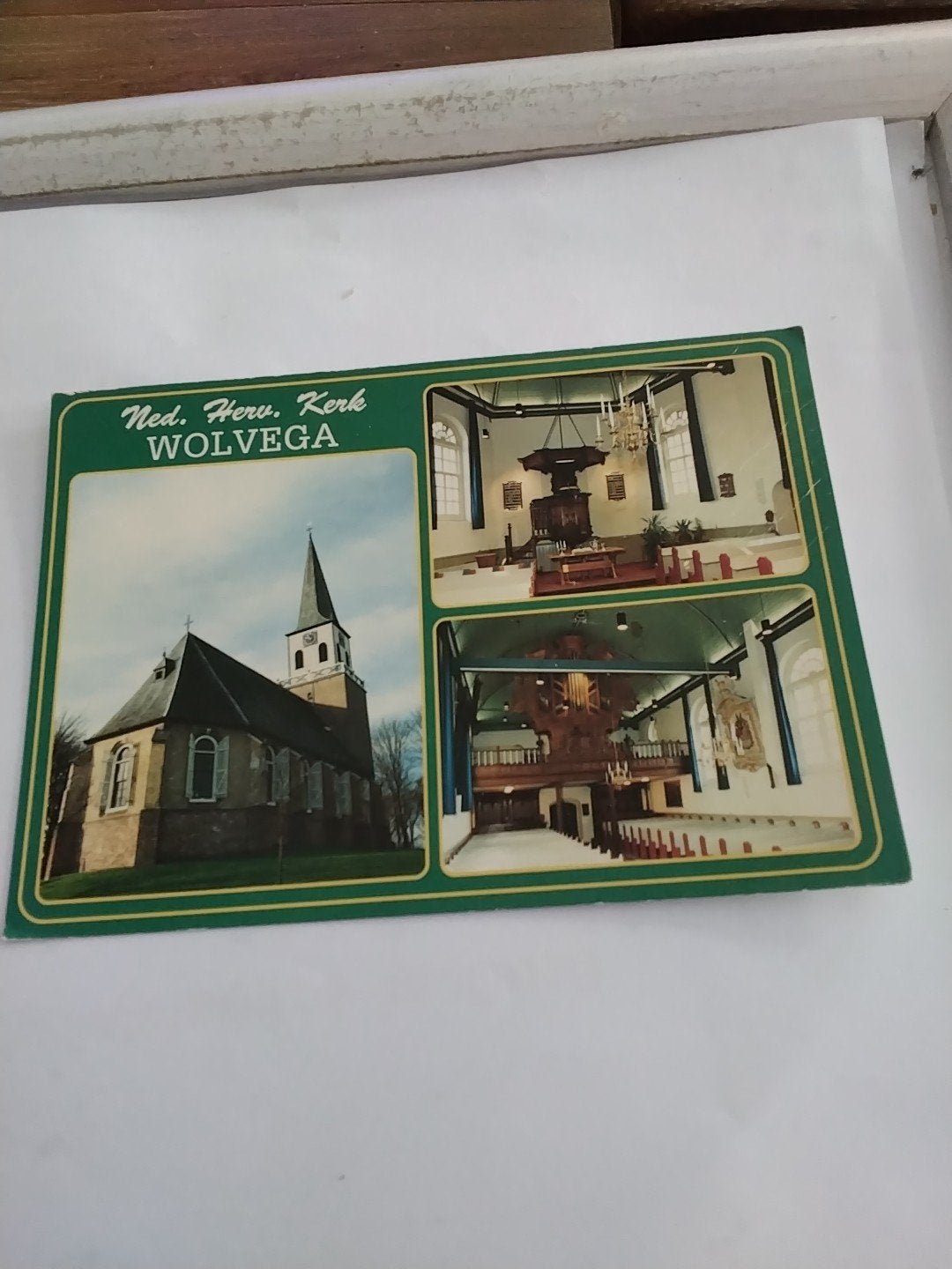Ansichtkaart Ned. Herv. Kerk Wolvega - Gelopen, Ophalen of Verzenden, 1960 tot 1980, Gelopen, Friesland