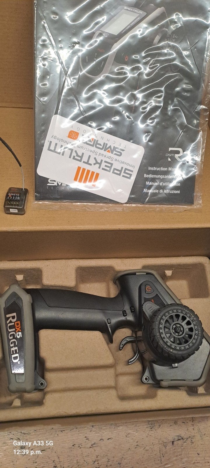 spektrum dx5 met ontvanger 315 z.g.a.n in doos enz, Ophalen of Verzenden, Zo goed als nieuw, Auto