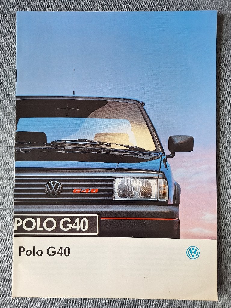 Brochure VW POLO G40 - 1993 NL, Verzenden, Zo goed als nieuw, Volkswagen