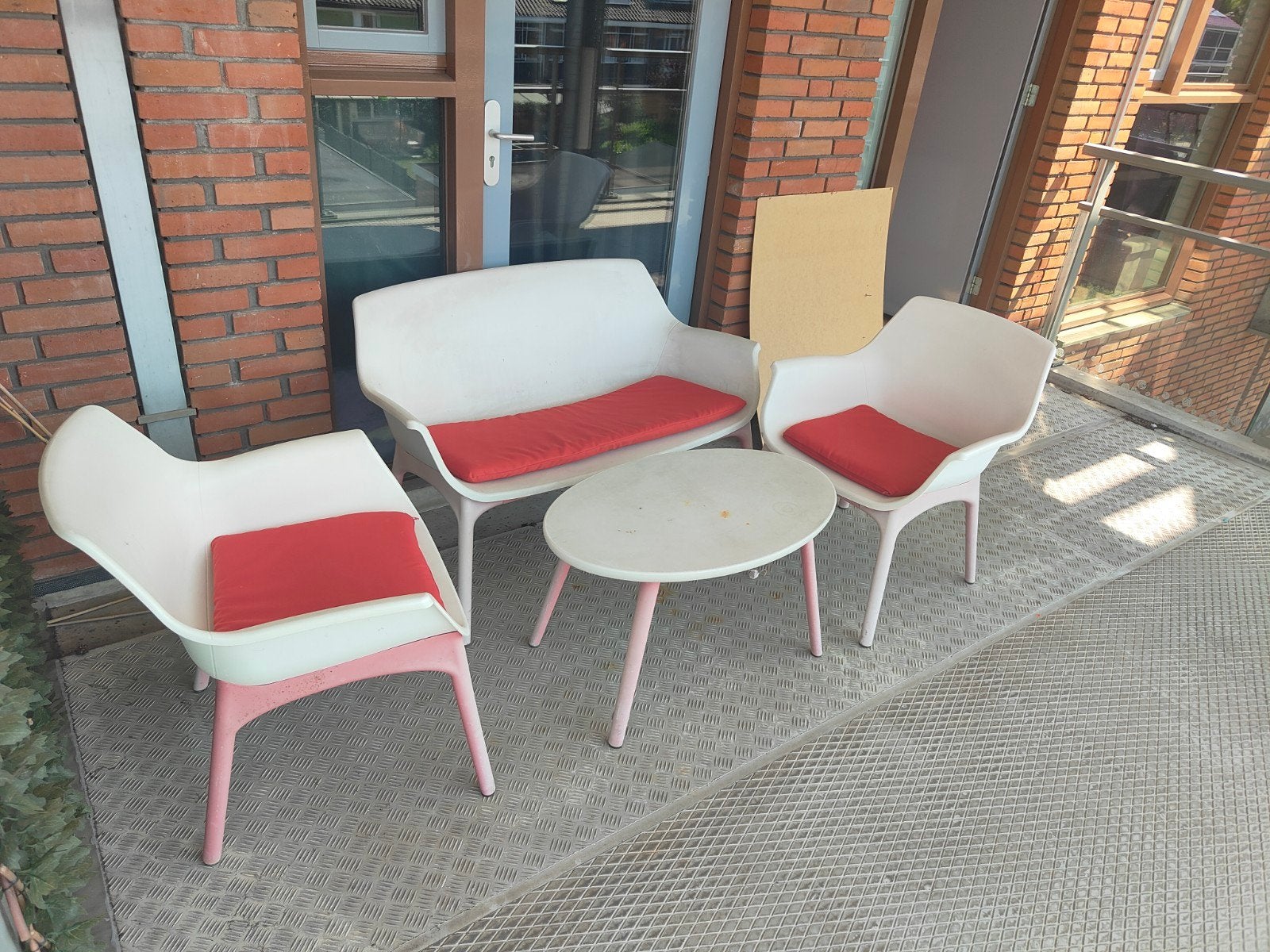 Loungeset, 5 zitplaatsen, Kunststof, Gebruikt, Ophalen of Verzenden