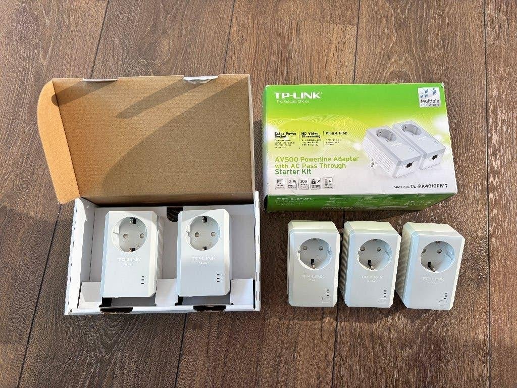 5 TP-Link AV500 Powerline Adapters met AC Pass Through, Ophalen of Verzenden, Gebruikt, TP-Link