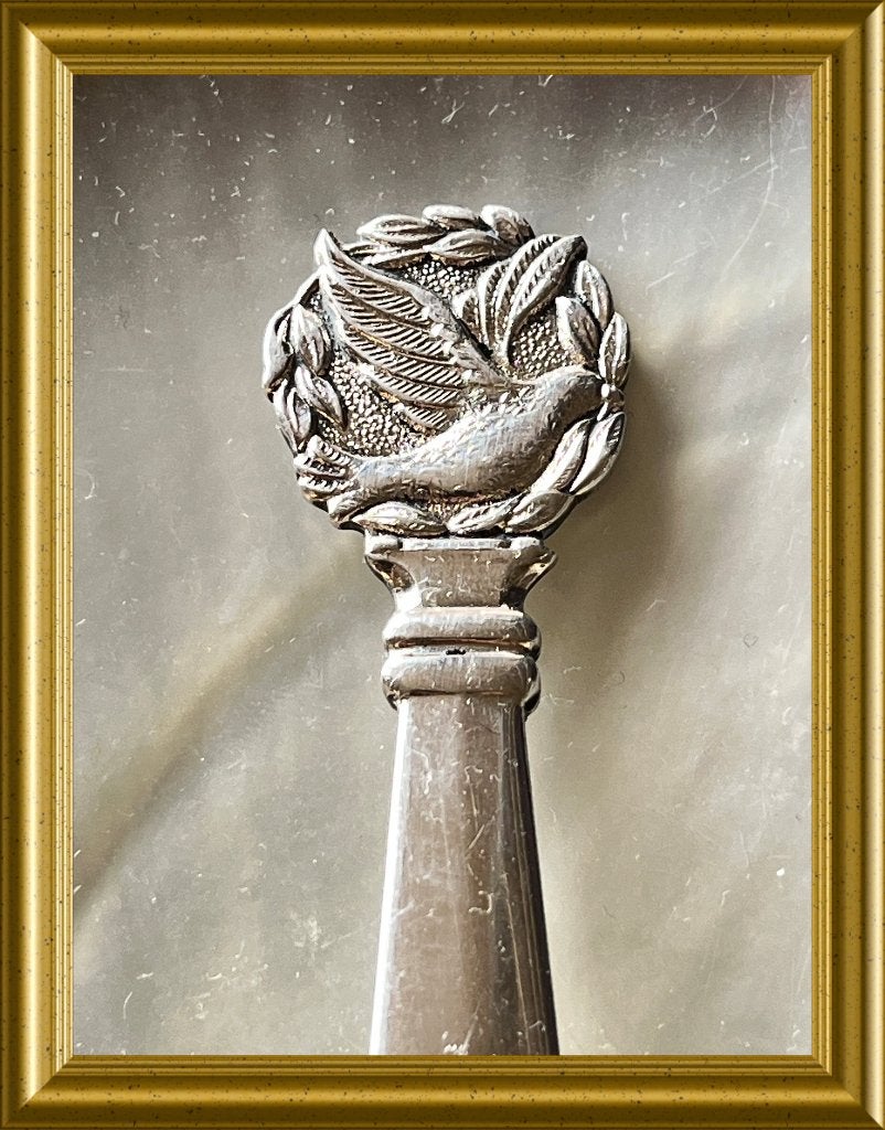 Oude briefopener : vredesduif, Antiek en Kunst, Ophalen of Verzenden