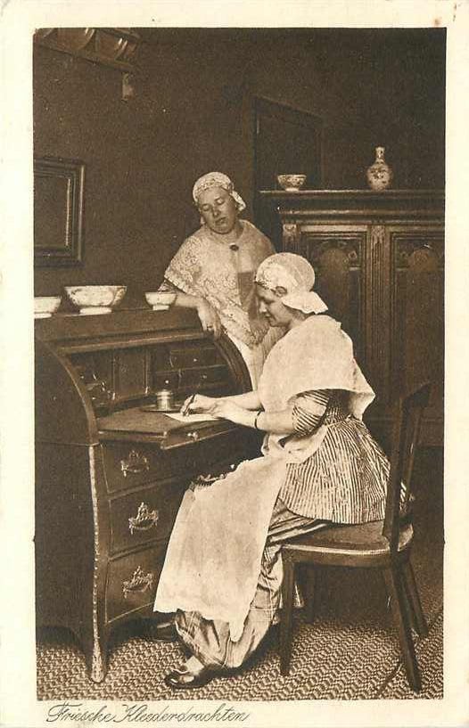 377-593-019 Friesche Kleedergracht, Verzenden, Voor 1920, Friesland