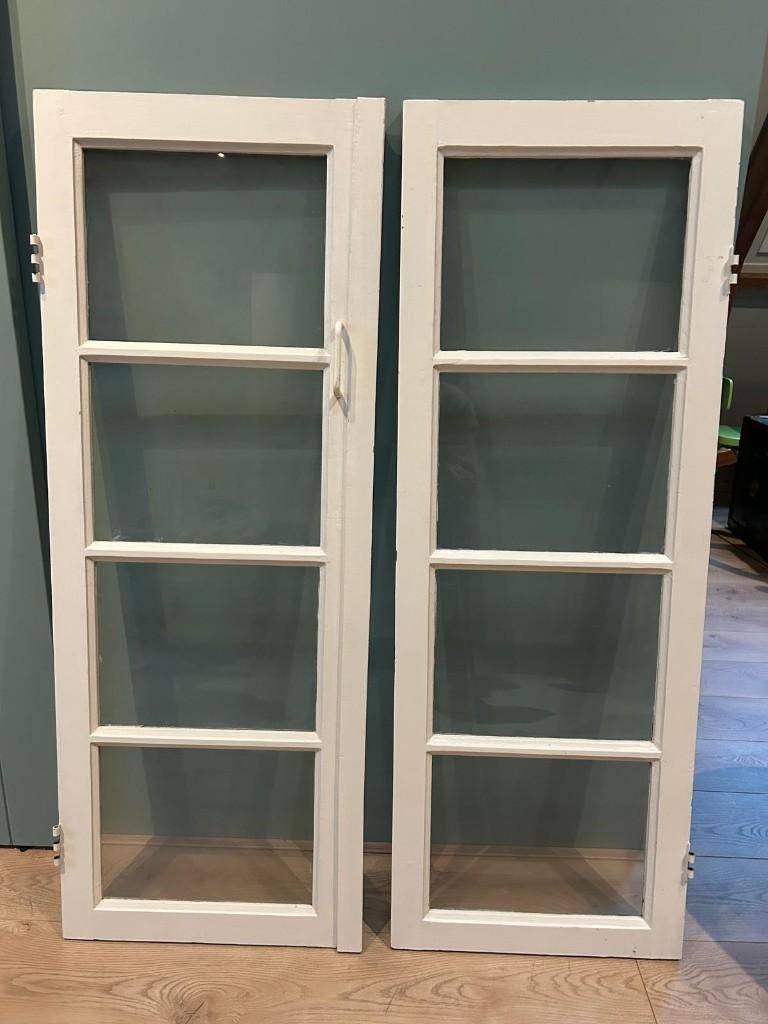 Ramen jaren 30 stijl, Ophalen, Gevelraam of Ruit, Gebruikt, Minder dan 80 cm