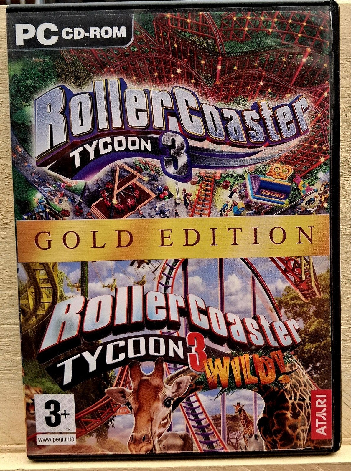 RollerCoaster Tycoon 3: Gold Edition (PC CD-ROM), Spelcomputers en Games, 1 speler, Ophalen of Verzenden, Zo goed als nieuw, Vanaf 3 jaar