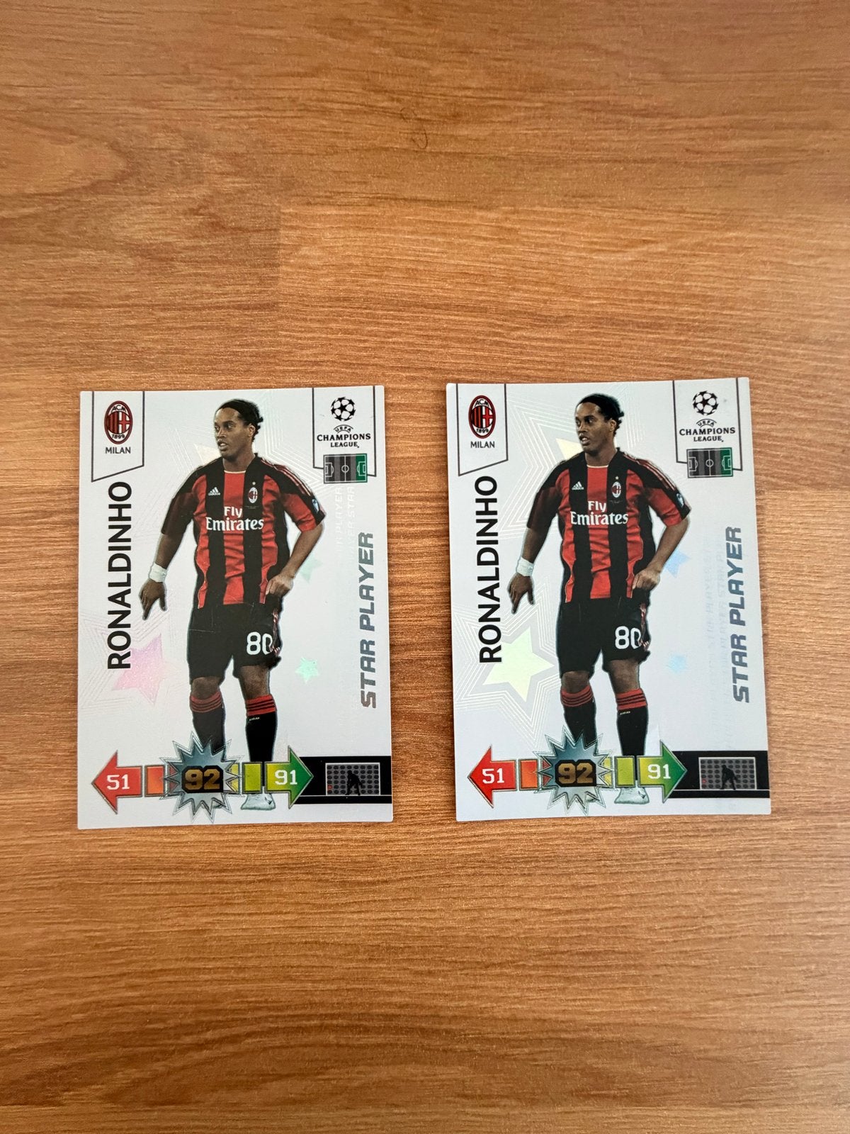 Ronaldinho AC Milan Star Player - Panini Adrenalyn XL 2010/1, Ophalen of Verzenden, Gebruikt, Buitenlandse clubs, Spelerskaart