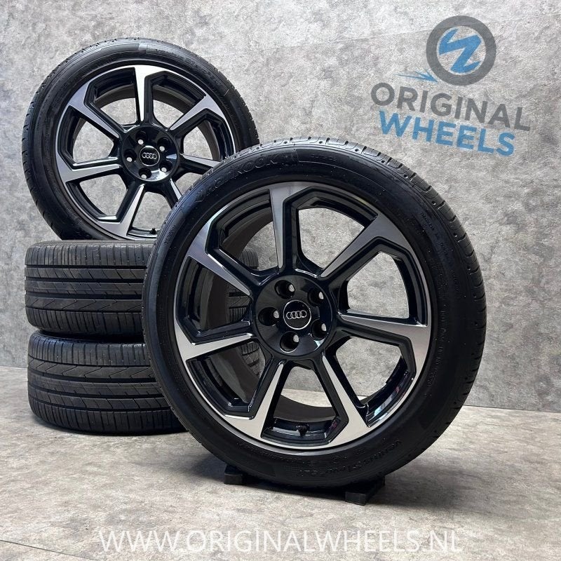 19 inch originele Audi sport velgen + zomerbanden Q3, Auto-onderdelen, Banden en Velgen, 19 inch, Gebruikt, 255 mm, -