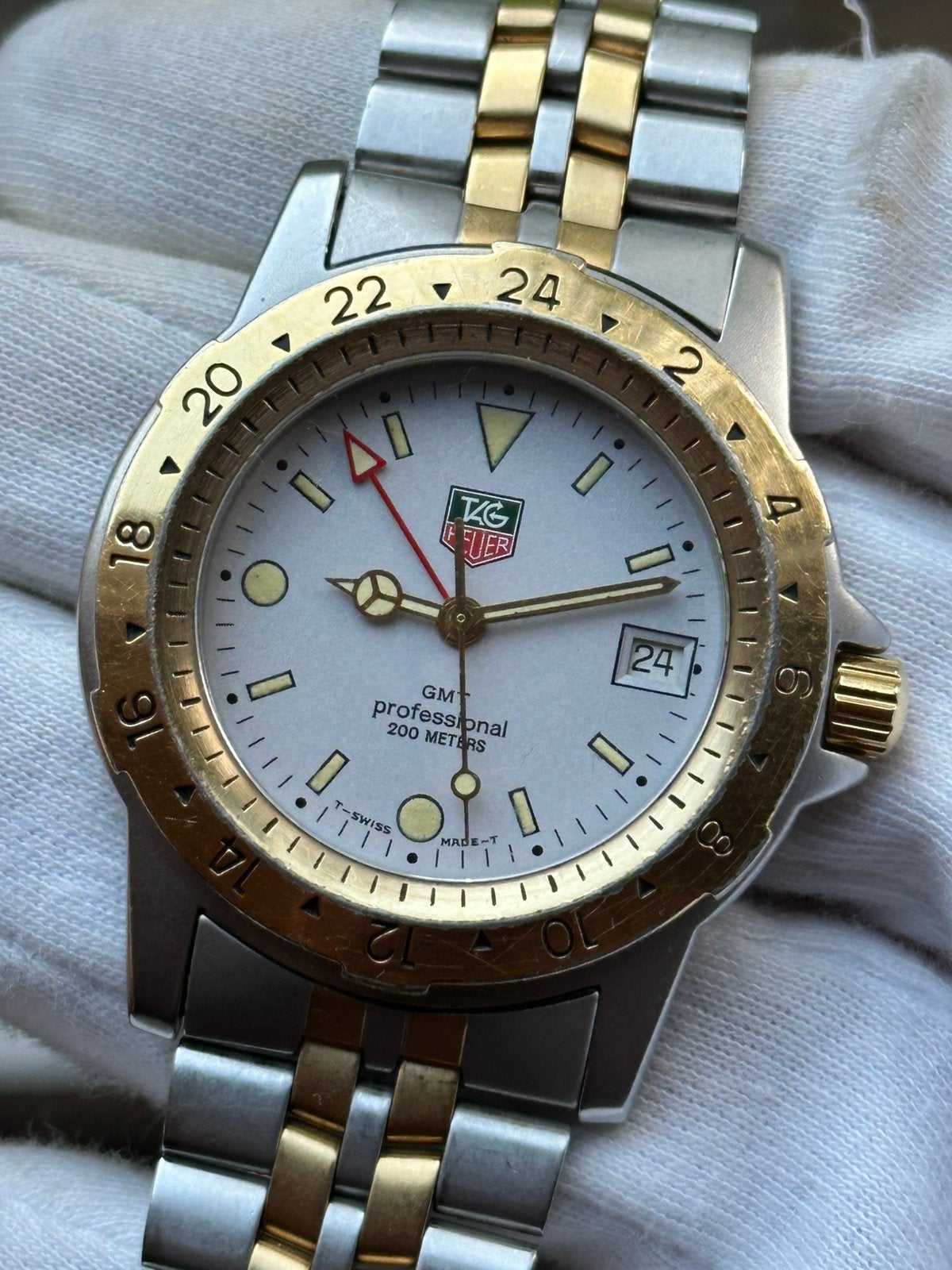 Tag Heuer 1500 GMT, Staal, Gebruikt, Staal, Polshorloge