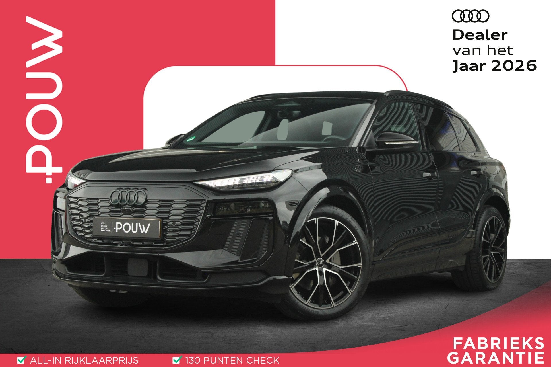 Audi Q6 e-tron Performance 306pk S-Line Edition 100 kWh | Lu, Automaat, 12 maanden, Gebruikt, Leder en Stof