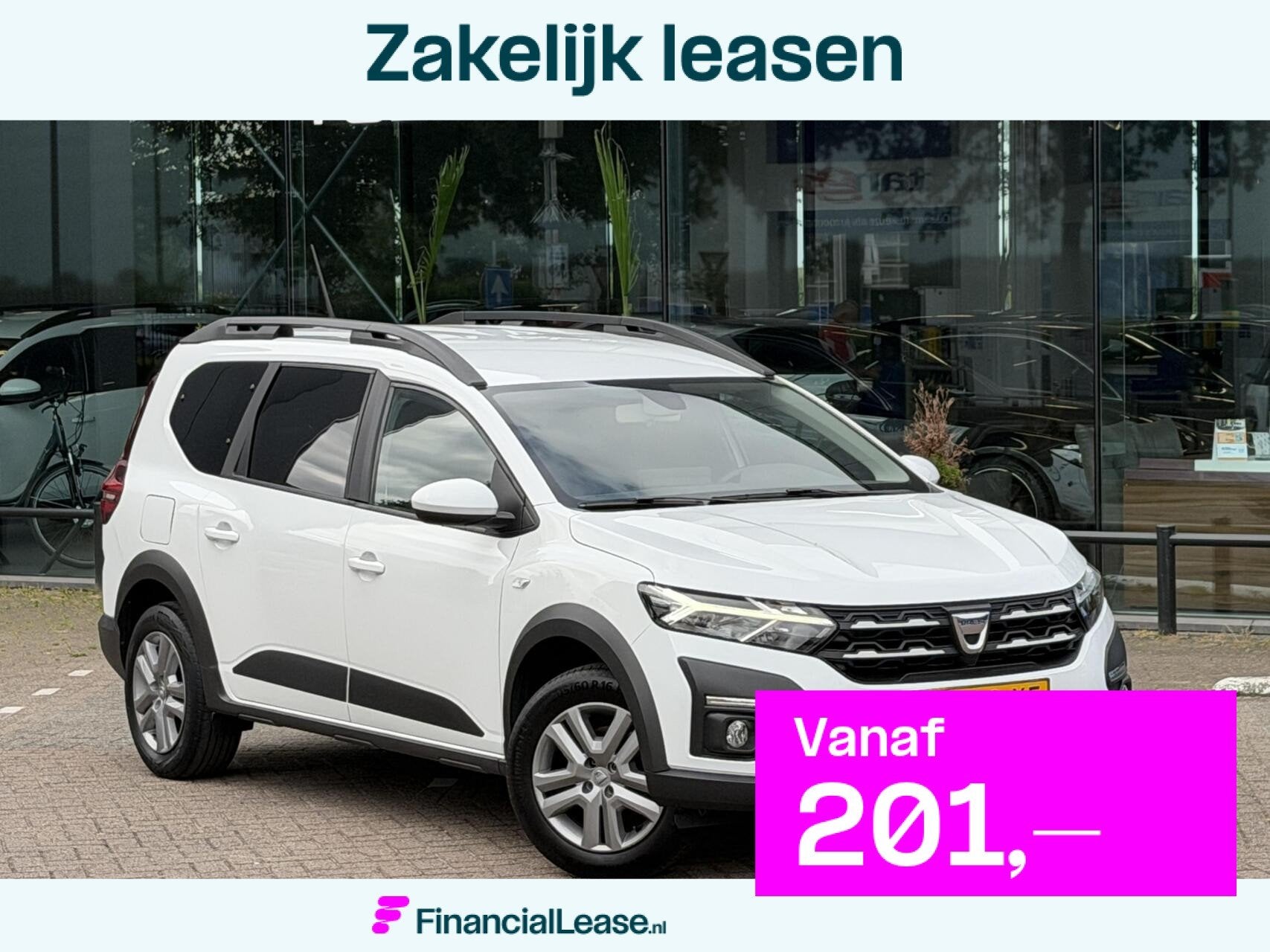 Dacia Jogger 1.0 TCe Bi-Fuel Comfort 7p. Airco Cruise NAP, Voorwielaandrijving, Stof, 7 stoelen, Wit