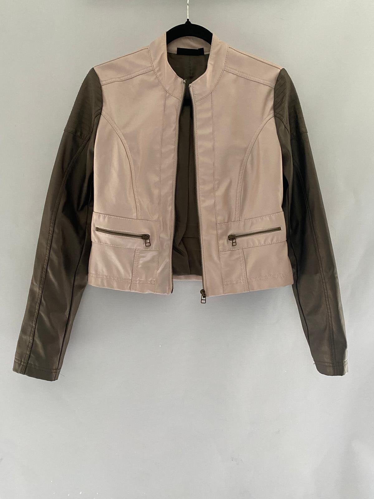 Royal Chicks Blokjack Jasje Roze & Taupe | Maat M / 38, Ophalen of Verzenden, Zo goed als nieuw, Maat 38/40 (M), Roze