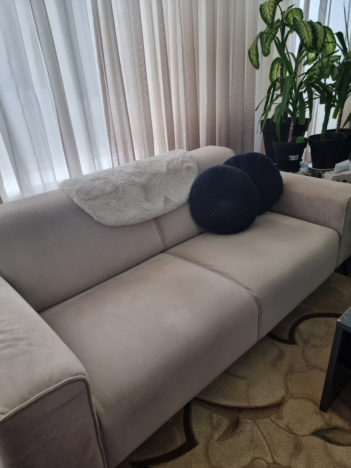 Off-white/Beige 2-zits bank - Bronx 71, Huis en Inrichting, Ophalen, Gebruikt, 150 tot 200 cm, Tweepersoons